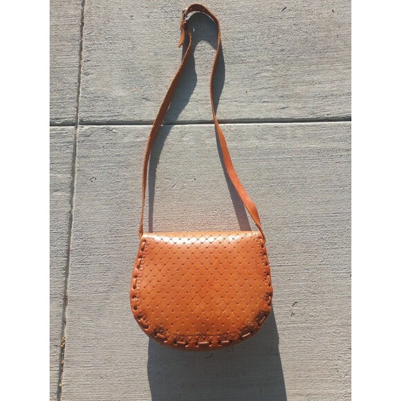 Brown Hand-Tooled Leather Purse - Picture 10 of 10